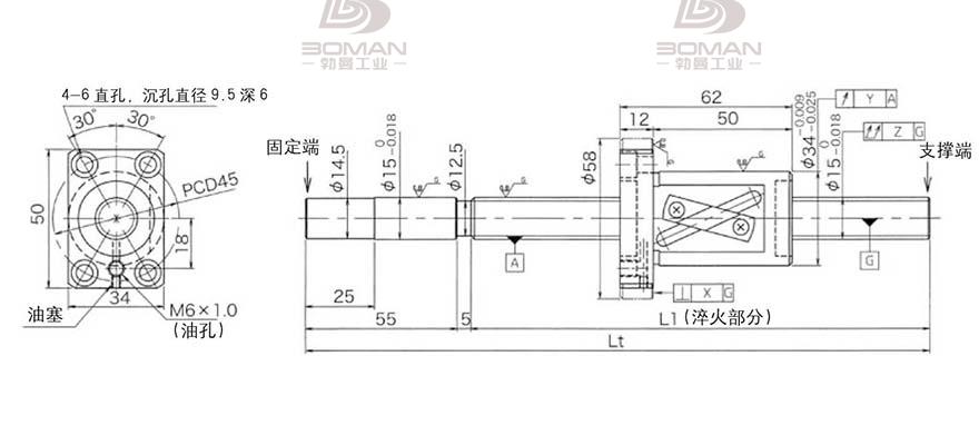 KURODA GG1520AS-BALR-0600A 黑田丝杆厂家直销